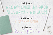 Dark font + patterns, brushes, MORE!, a Script Font by Andrea De Oliveira (Thumbnail 2 of 10)