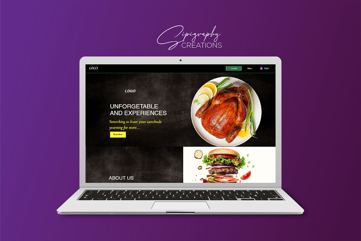 RESTAURANT WEBSITE WIX TEMPLATE, a Templates & Theme by Sipi_Graphics (Photo 3 of 3)