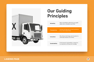 Logix - Logistics Landing Page