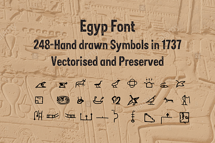 Egypt-Font, a Symbol Font by Jadugar Design Studio