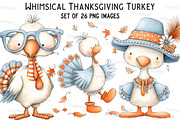Whimsical Thanksgiving Turkey, an Illustration by Craft Nest (Thumbnail 1 of 7)