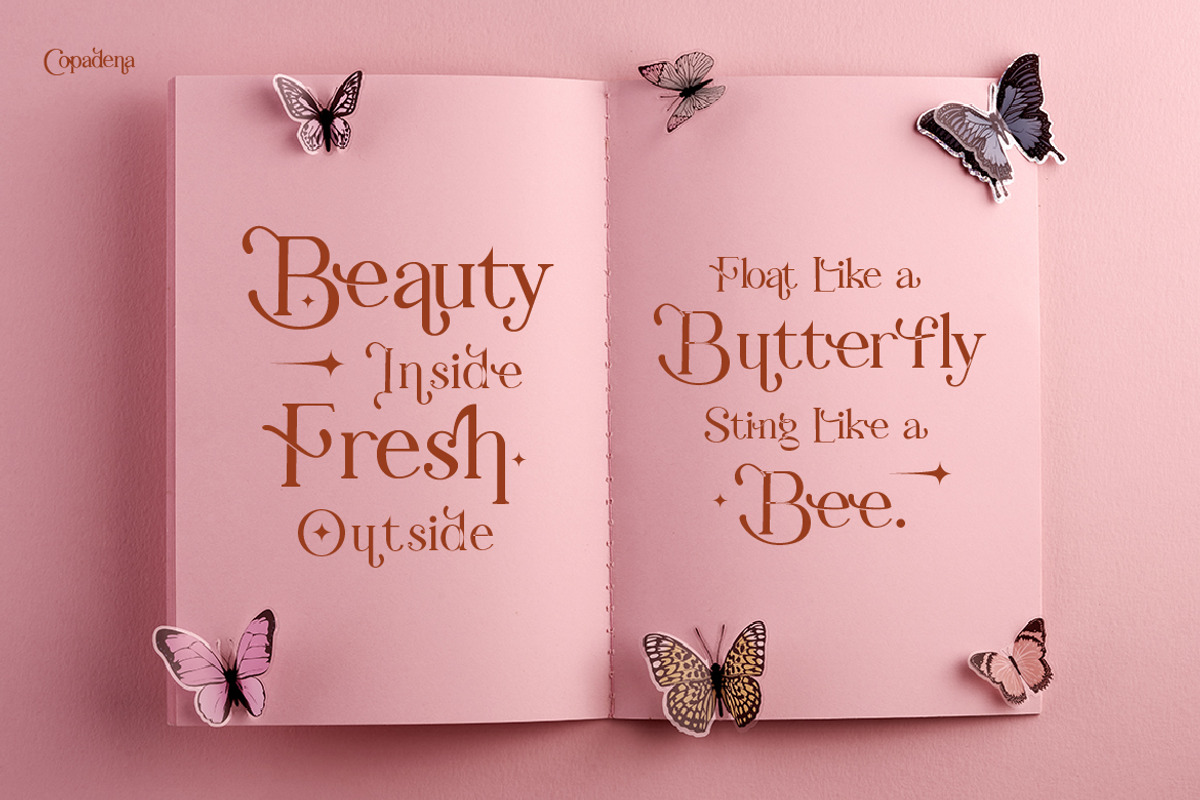 Copadena, a Serif Font by kerismaker (Photo 9 of 12)