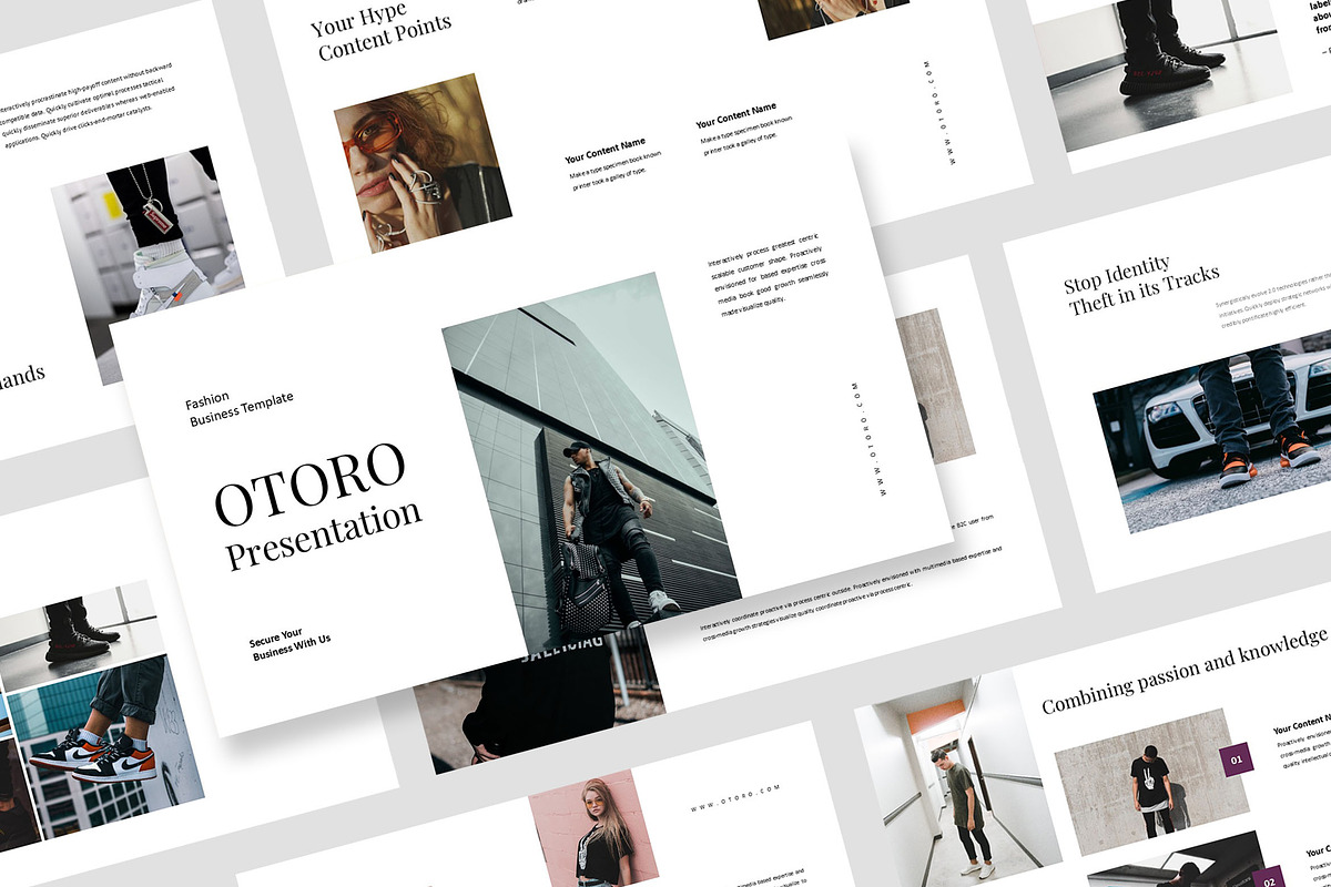 Otoro : Fashion Pitch Powerpoint, a Presentation Template by Punkl Camp (Photo 1 of 9)