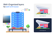 Isometric Shopping Mall Icons, a Duotone Icon by Vectors Market (Thumbnail 3 of 7)