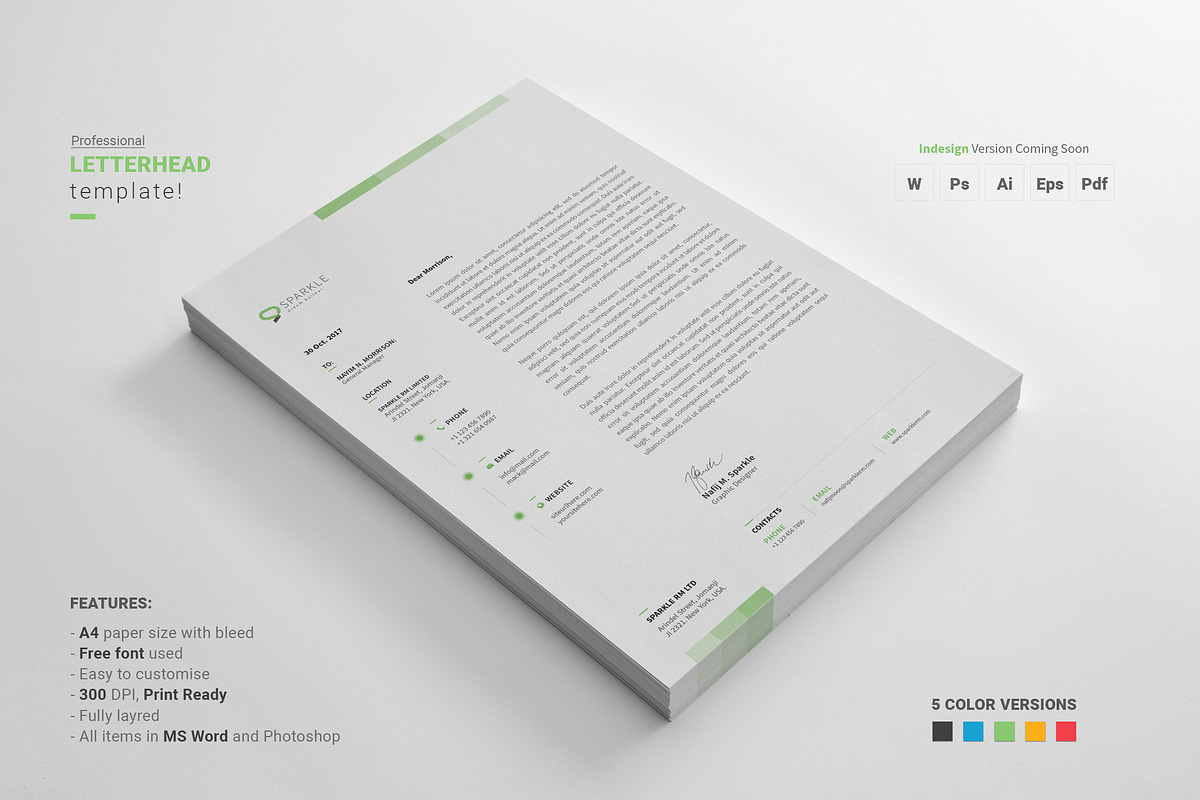Letterhead, a Stationery Template by Diverter (Photo 3 of 5)