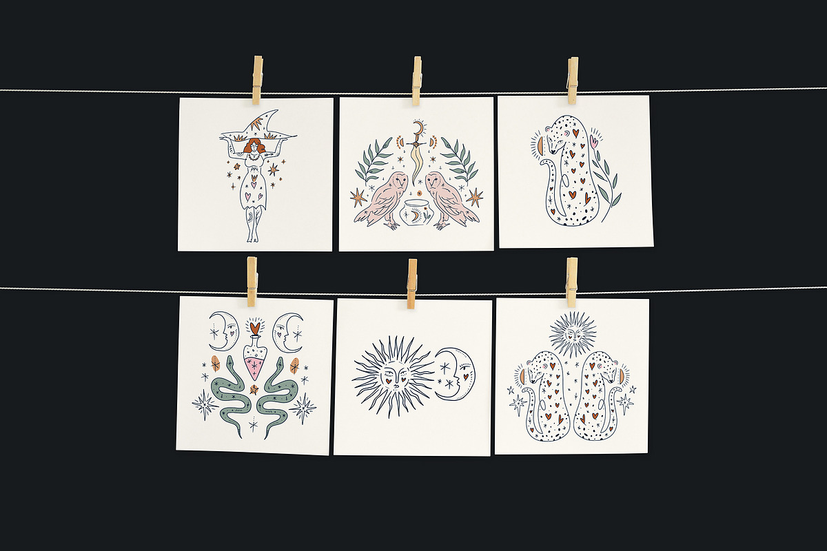 Witch of Love Bundle, an Object Illustration by Annie Konst (Photo 5 of 15)