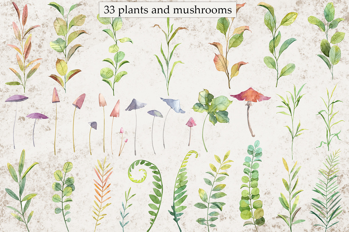 Watercolor autumn collection, an Illustration by Dashamoony (Photo 2 of 4)