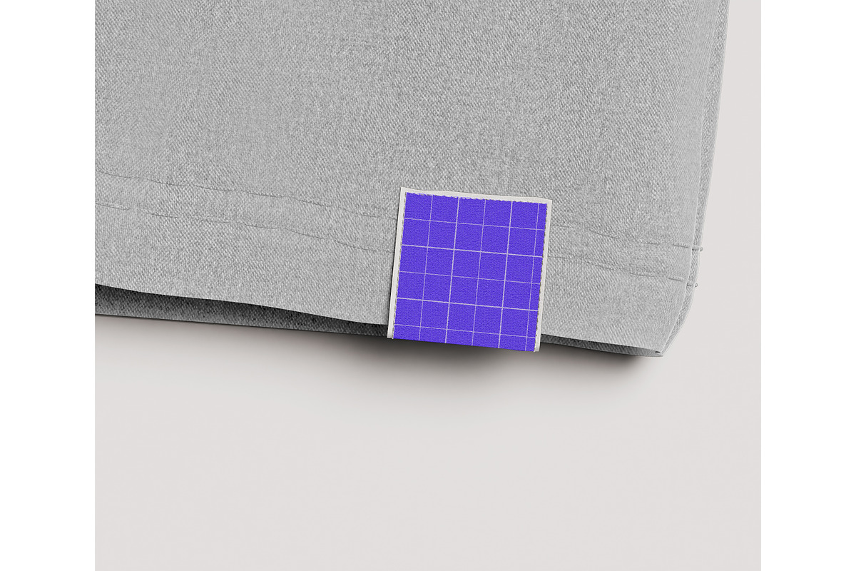 Fabric label embroidery mockup, a Shirt Mockup by mockupocka (Photo 16 of 16)