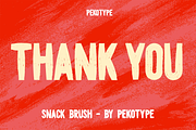 Snack Brush - Brush Display Typeface, a Sans Serif Font by Pekotype (Thumbnail 11 of 11)