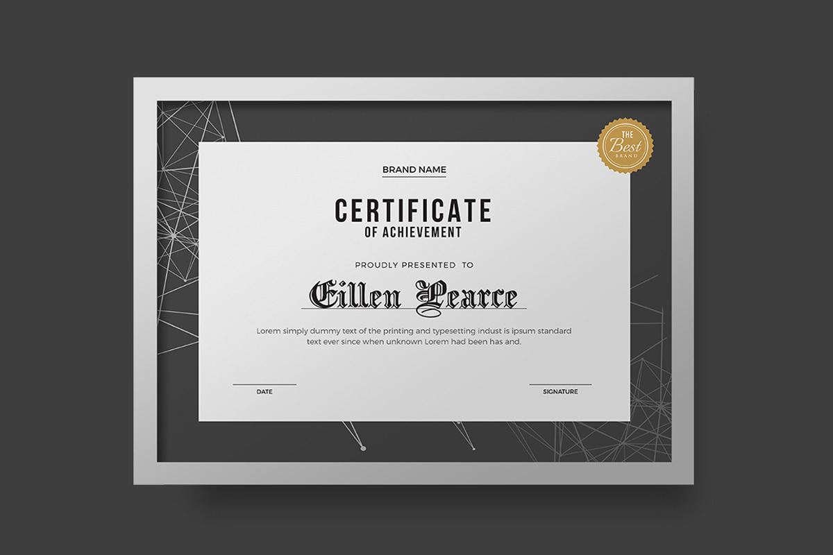 Certificate, a Stationery Template by Creatune (Photo 4 of 7)