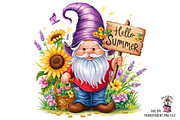 Summer Gnome Clipart 10 PNG, a Graphic by Clipart Bloom (Thumbnail 4 of 11)