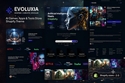 Evoluxia AI Game Store Shopify Theme, a Shopify Template by ThemesRain (Thumbnail 2 of 3)