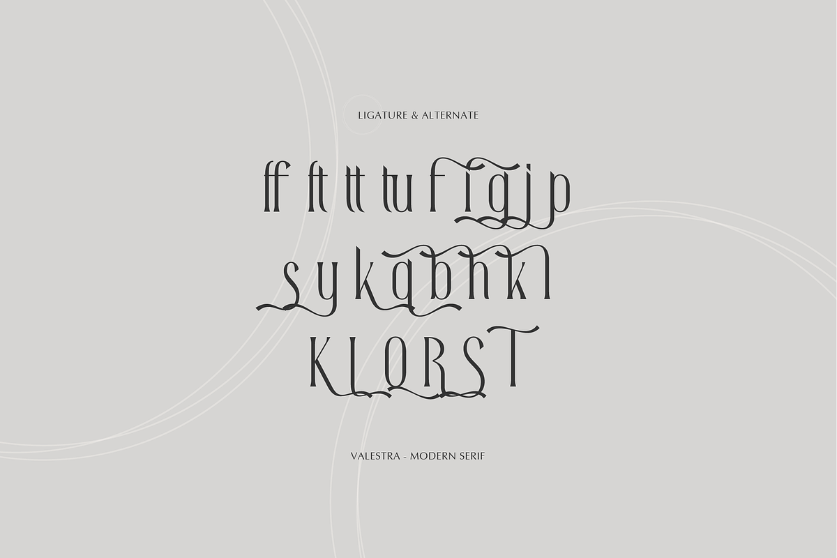 Valestra | Display Modern Serif, a Serif Font by gracetype_studio (Photo 11 of 12)