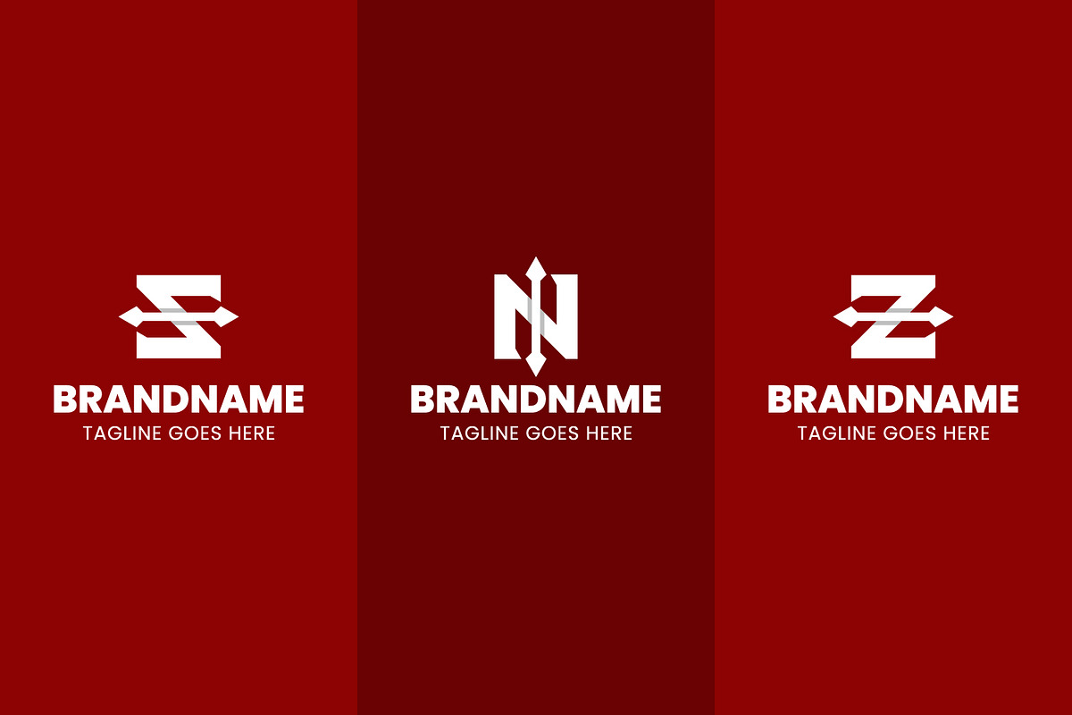 Letter S N Z Spear Modern Logo, a Branding & Logo Template by Pray Art Design Studio (Photo 2 of 2)