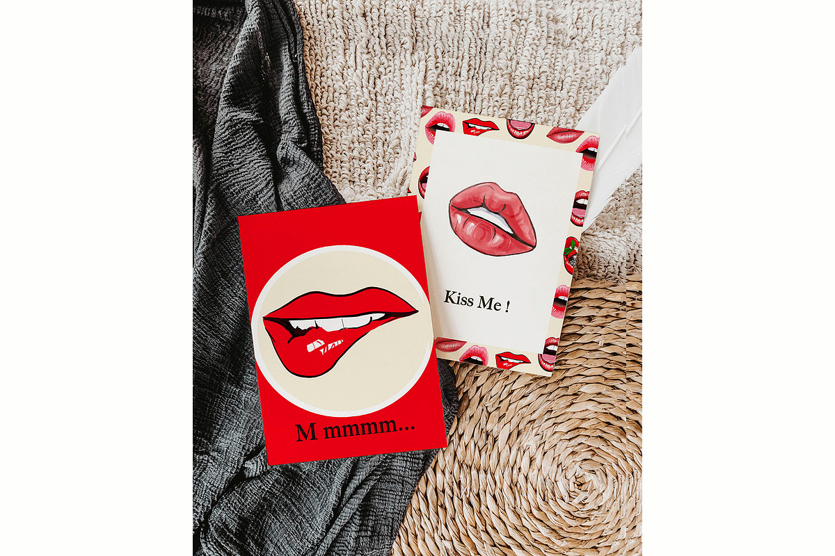 Sexy Red Lips Clipart – PNG Set, a Decorative Illustration by NatArt (Photo 3 of 15)