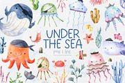 Under the sea. Watercolor Collection, an Animal Illustration by the_myro (Thumbnail 1 of 7)