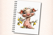 Pig Lemonade Summer Clipart Bundle, an Illustration by Digital Artistic99 (Thumbnail 6 of 11)