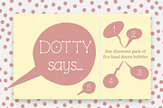 Dotty font + .ai speech bubbles, a Serif Font by sh.creative (Thumbnail 3 of 4)