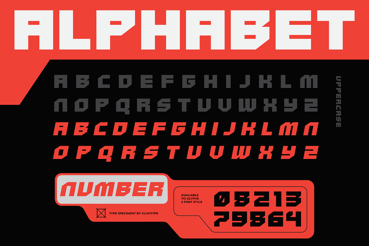 Cyberform - Futuristic Font, a Sans Serif Font by limitype (Photo 5 of 10)