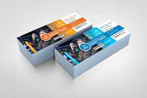 Modern Event Ticket Design Template, a Card Template by BrandlyTemplate