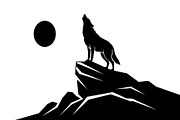 40 Wolf Moon Silhouette Vector Bundl, an Illustration by Amazin_art (Thumbnail 6 of 41)