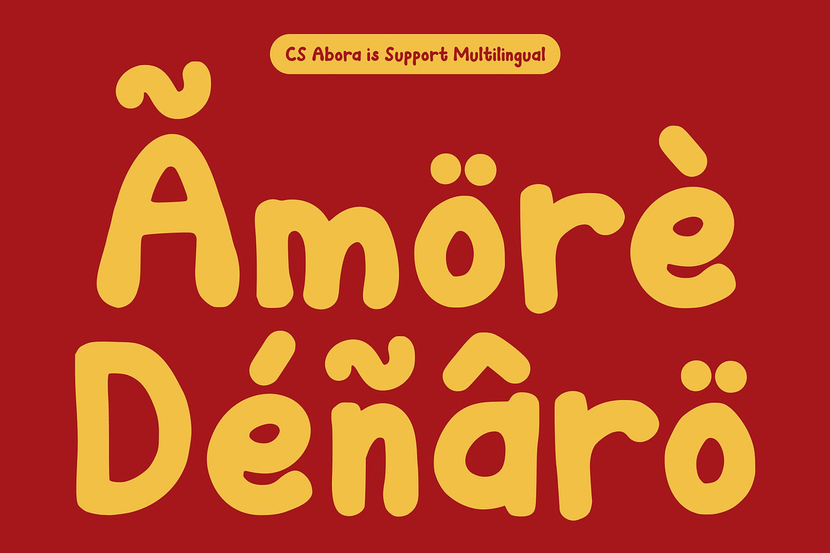 CS Abora – Kids Font, a Sans Serif Font by Craft Supply Co. (Photo 4 of 8)