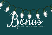 Christmas light brushes Illustrator, a Brush Add-On by Transfuchsian (Thumbnail 7 of 7)