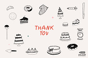 Sweets: Hand Drawn Pastry & Desserts, a Food Illustration by dicreate (Thumbnail 13 of 13)