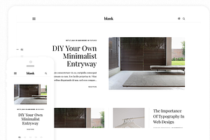 Responsive Blogger Theme - Blank