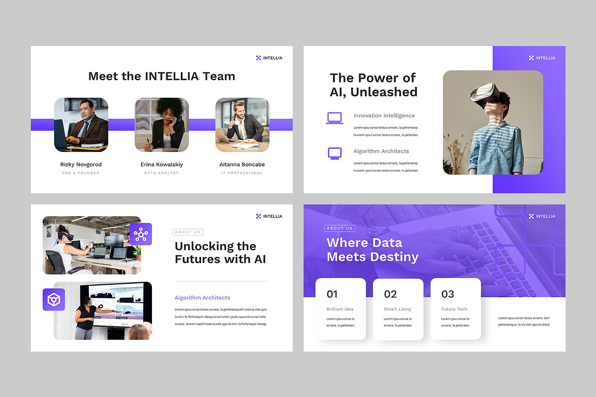 INTELLIA - AI Technology Slides, a Presentation Template by rgbryand