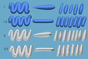 3D brushes for Procreate, a Brush Add-On by Veronika Gotovceva (Thumbnail 2 of 5)