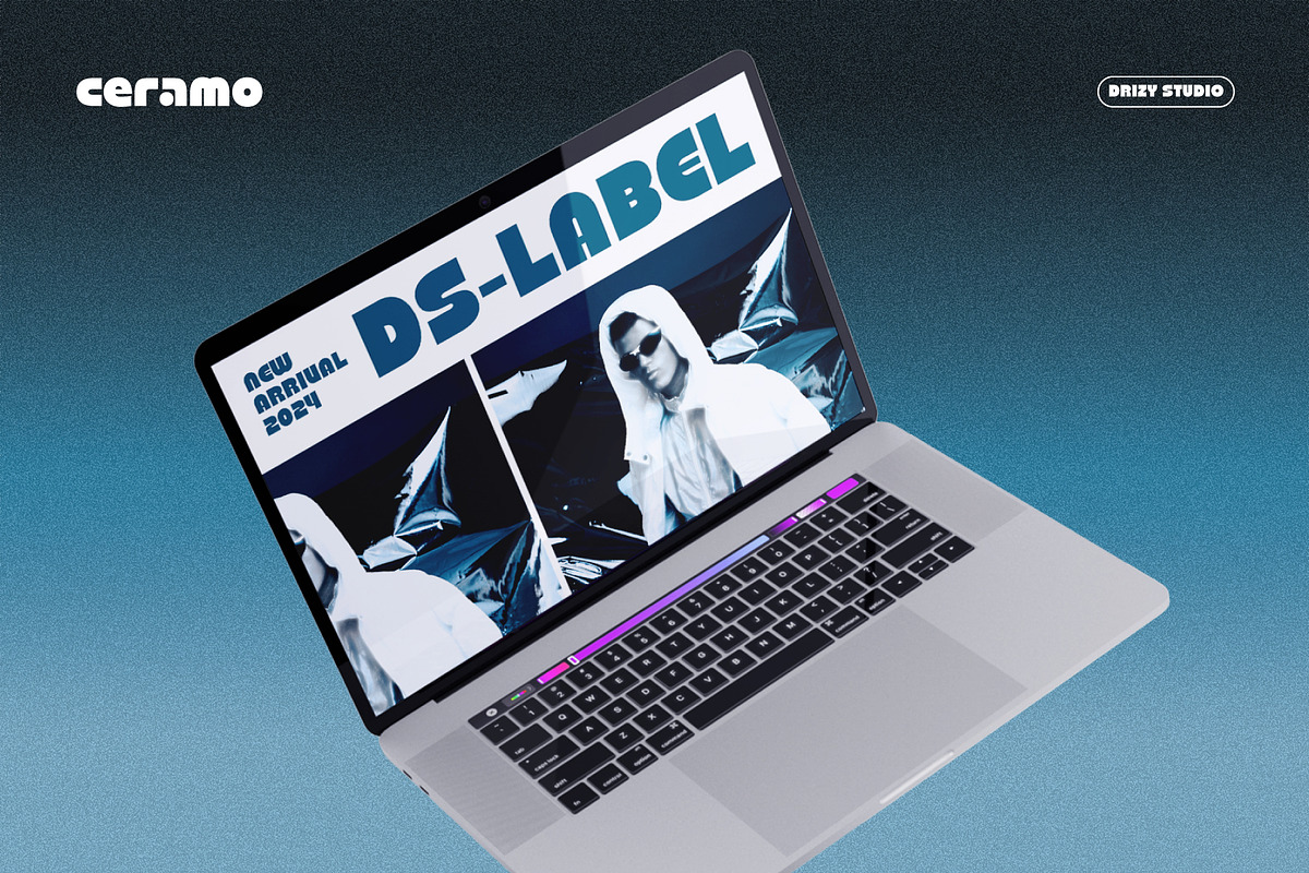 Ceramo – Retro Geometric Display, a Sans Serif Font by Drizy (Photo 7 of 10)