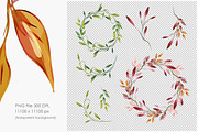 Artistic Leaves Set, a Decorative Illustration by Marina Grau (Thumbnail 3 of 7)
