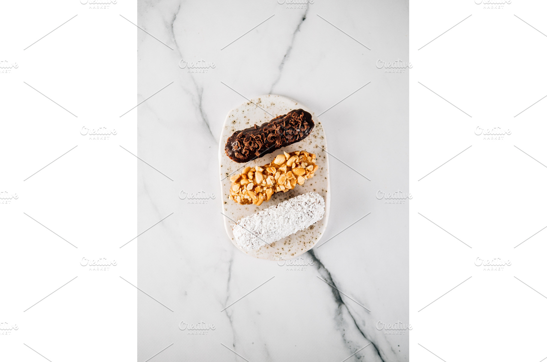 Healthy eclairs or profitroles on, a Food & Drink Photo by Fascinadora