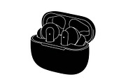 50 Wireless Earbuds Silhouette Icon, an Illustration by abu67222 (Thumbnail 51 of 51)