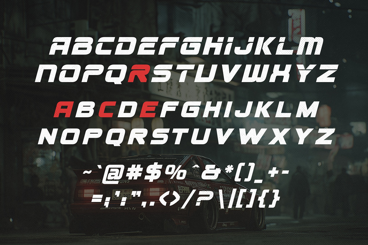 Horizon Drift - Sporty Race Font, a Sans Serif Font by HipFonts (Photo 3 of 10)