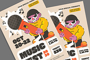 Indie Music Party Flyer, a Flyer Template by Gumico Studio. (Thumbnail 3 of 3)