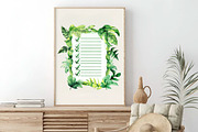 Watercolor Green Planner Clipart, an Illustration by Craft Nest (Thumbnail 7 of 9)