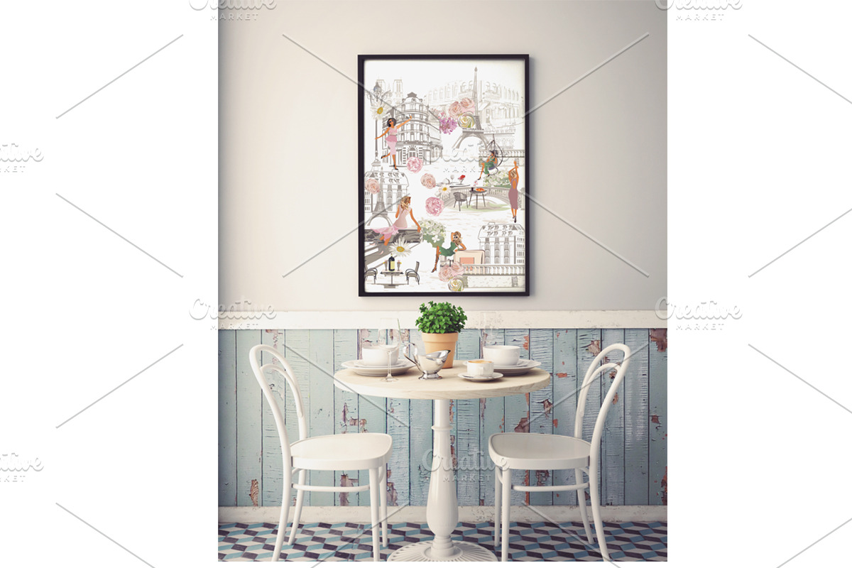 Paris set with a fashion girl., a Decorative Illustration by Laifalight (Photo 2 of 3)