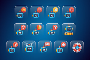 Chatbot 3D Icons