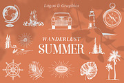 Retro Summer Graphics Collection, an Object Graphic by Chewie Co (Thumbnail 1 of 12)