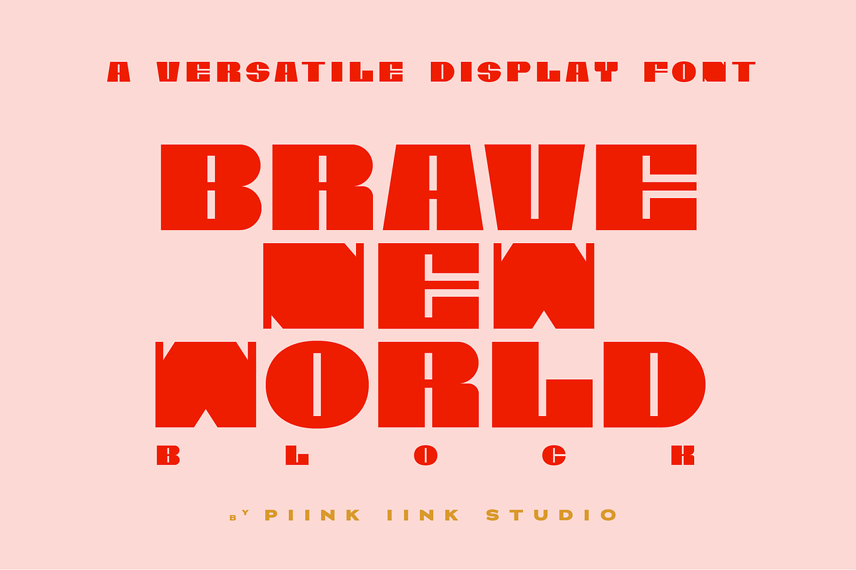 Brave New World Block - Font