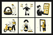 Animated Food and Delivery Illustrat, a Food Illustration by Brickclay (Thumbnail 3 of 5)