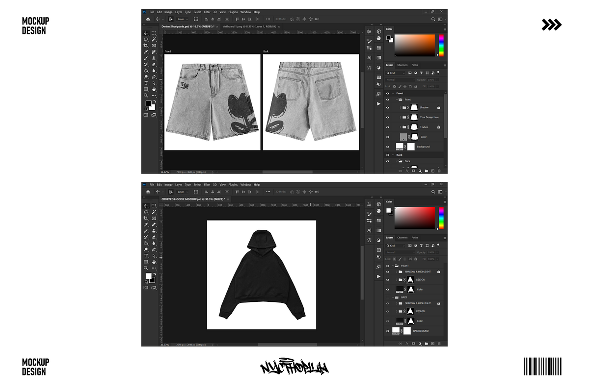 Clothing Mockup Realistic Streetwear, a Hoody Mockup by NYCTHOPILIA STUDIO (Photo 5 of 8)