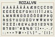 Rozalyn Font, a Serif Font by Bart Wesolek (Thumbnail 2 of 4)