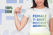 Female T-Shirt Mockups Vol 5 Part 2, a Shirt Mockup by Hi, Mock-Up! (Thumbnail 3 of 10)