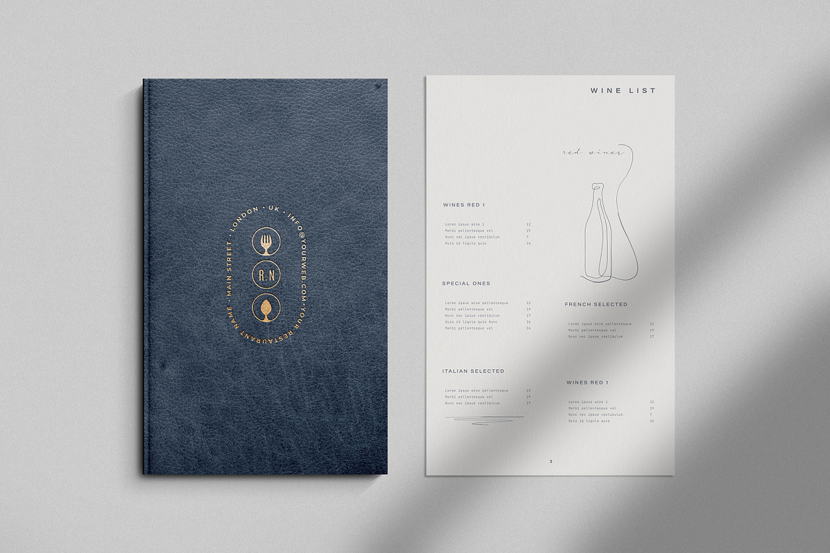 Restaurant Menu Mockup, a Books & Magazine Mockup by Catkie - Digital Art (Photo 11 of 11)