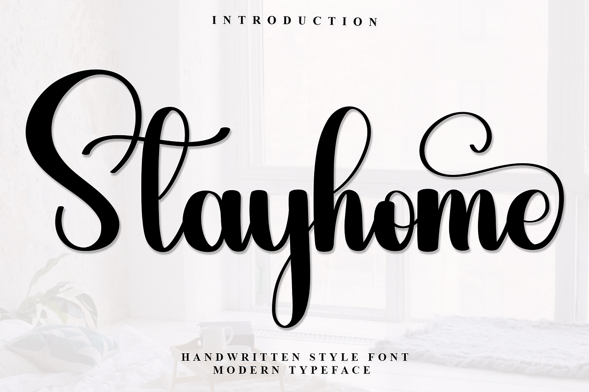Stayhome, a Handwritten Font by FreshTypeINK (Photo 1 of 7)
