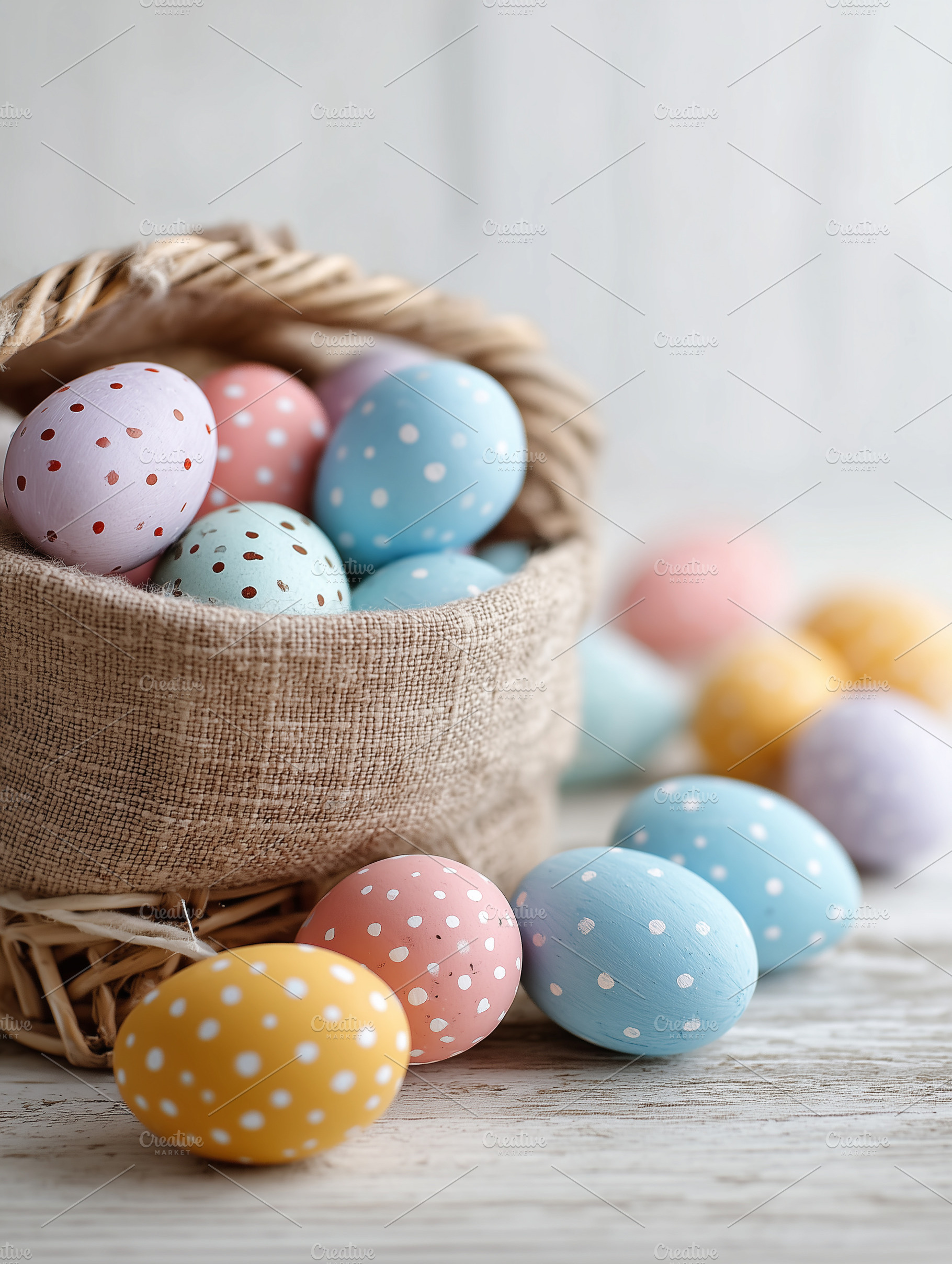 Pastel colored Easter eggs, a Holiday Photo by MistyDay