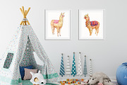 Alpacas and llamas .watercolor, an Animal Illustration by MitrushovaArt (Thumbnail 2 of 7)